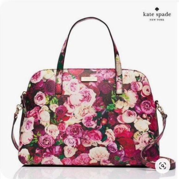 kate spade Handbags - Kate Spade Grant Street Rachelle Rose Print Purse